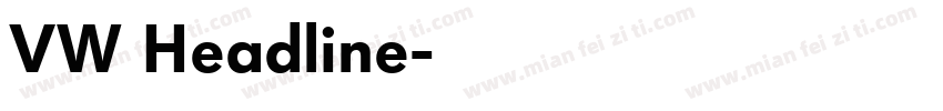 VW Headline字体转换